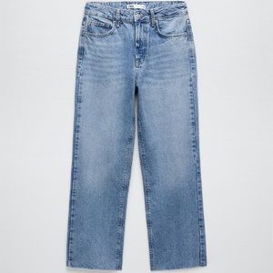 ZARA High Rise Straight Jeans